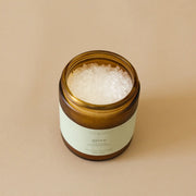 Fern & Petal natural bath salts with 100% pure essential oils and sea salt.
