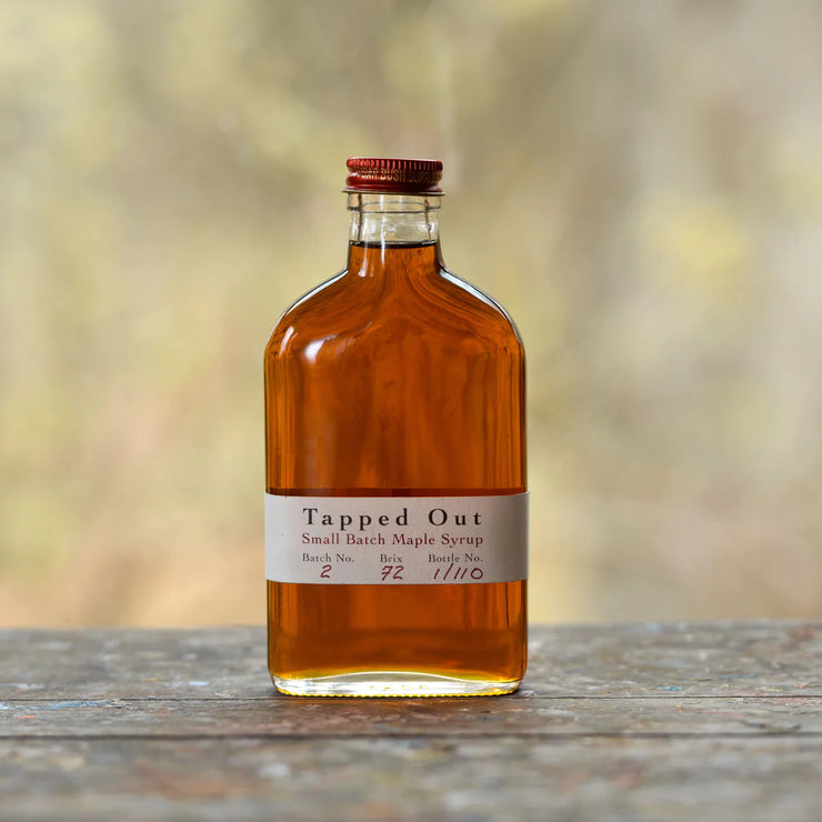 Batch No. 02 of Tapped Out Small Batch Maple Syrup from Graeme Foers. Made the traditional way in Egbert, Ontario. Batch No. 2 - Amber Maple Syrup This is pure maple flavour at its finest. The perfect intro to maple syrup batch!