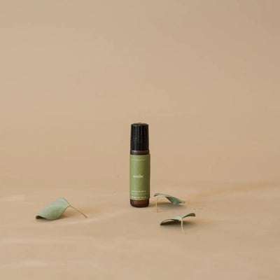 soothe essential oil roll-on from Fern & Petal in British Columbia. Find natural relief from stress & tension with this powerful blend of herbs & spices. Oils of peppermint, lavender and eucalyptus. Soothe has been blended to help you relax, while also relieving symptoms of headaches & migraines.