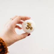Energy Bath Bomb. Natural handcrafted Bath Bombs from La Marcotterie in Gatineau, Quebec. French inspired minimalist skincare made with all natural ingredients.  A super moisturizing, fizzing and relaxing bath experience all in one little bomb.