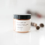 Natural handcrafted Pink Lemonade Face & Lip Scrub from La Marcotterie in Gatineau, Quebec. French inspired minimalist skincare made with all natural ingredients.