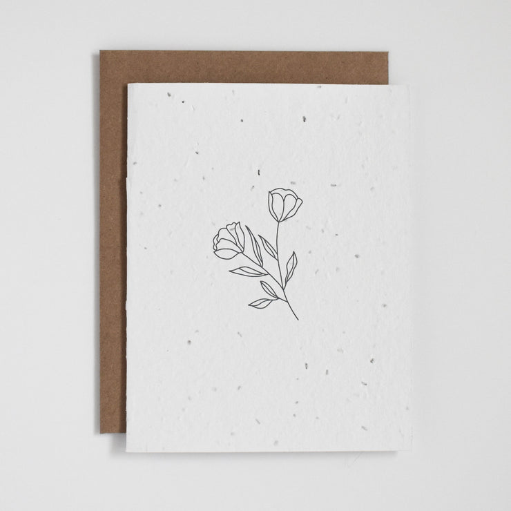 Floral Plantable Greeting Card