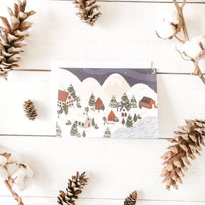 Christmas Village Greeting Card